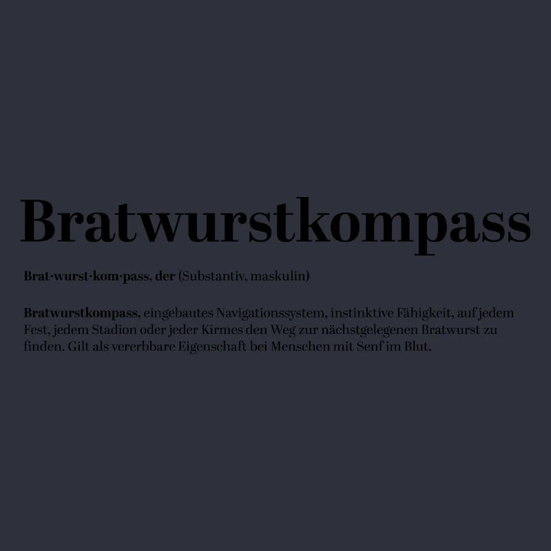 Bratwurstkompass Définition Fun Fun Funny