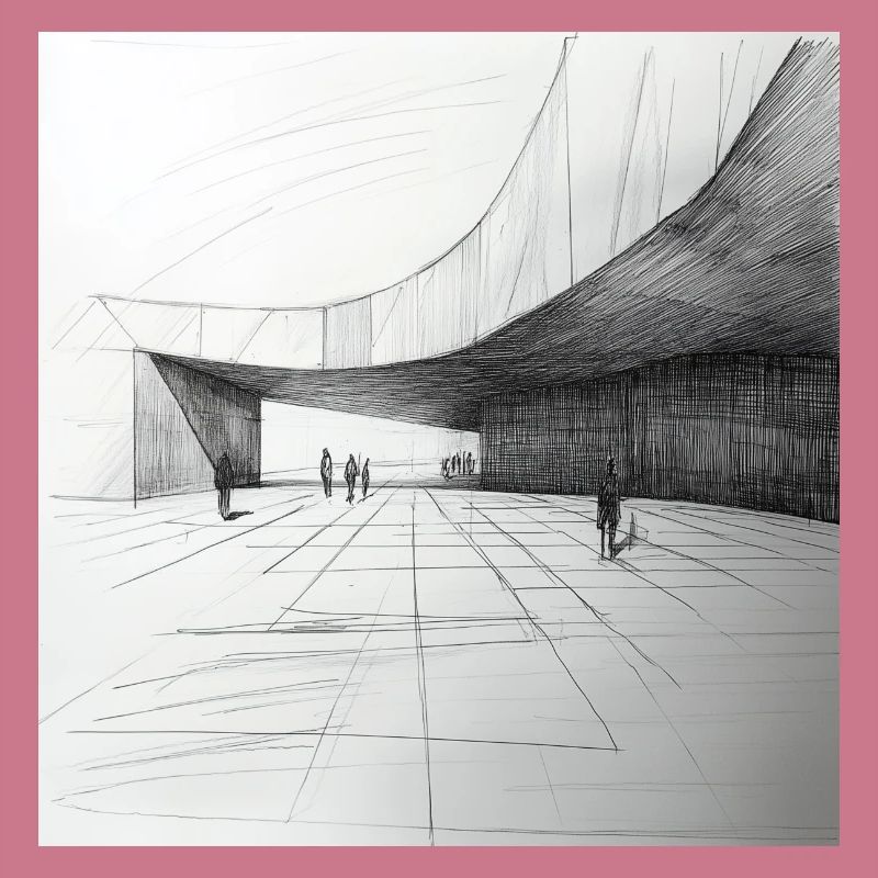 Architect Drawing Sketch Architecture