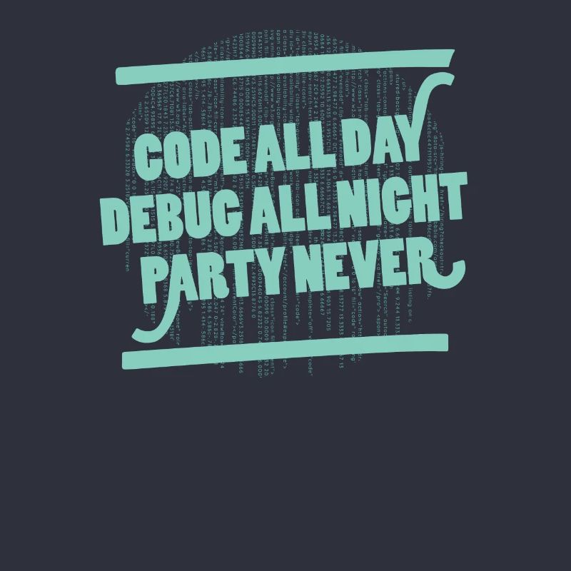 Code All Day Programmierer Hacker Computercode