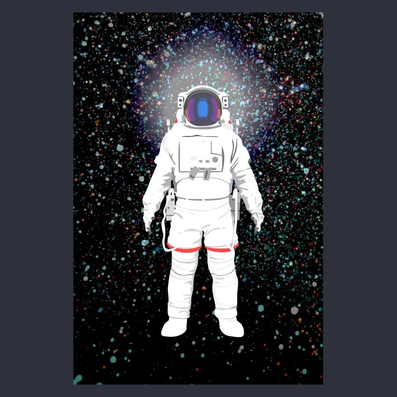 Astronaute dans l’espace devant les étoiles