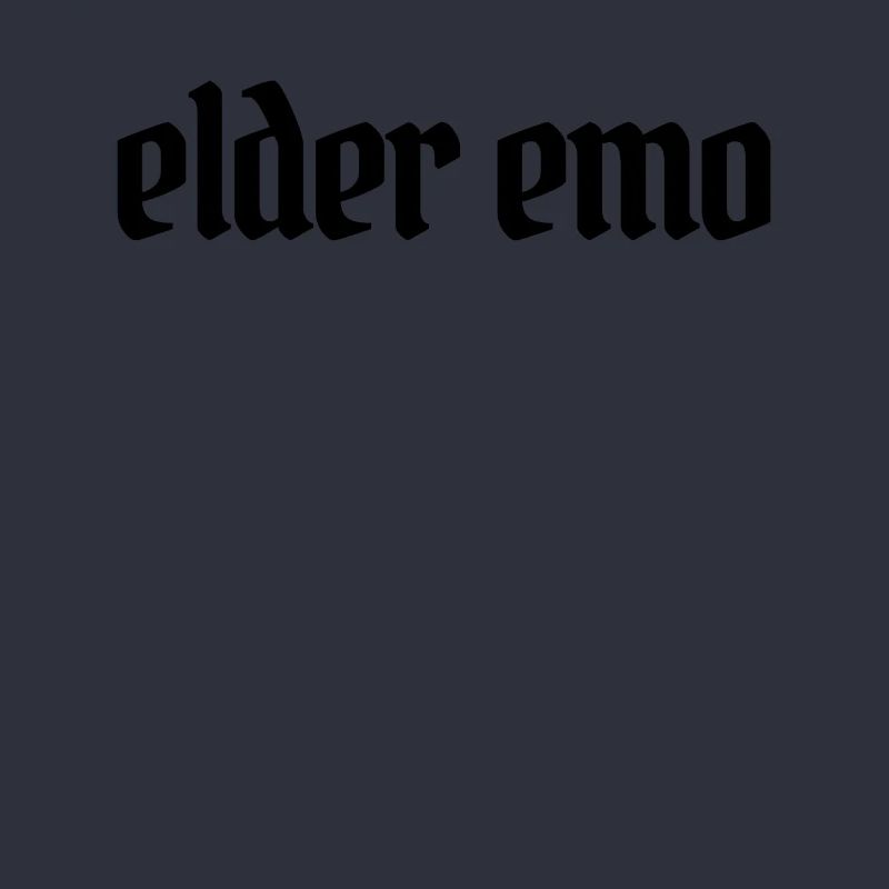 Elder Emo Minimaliste Goth Elder Emo
