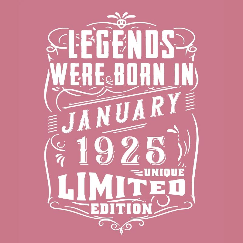 Anniversaire Janvier 1925 Année Edition Limitée