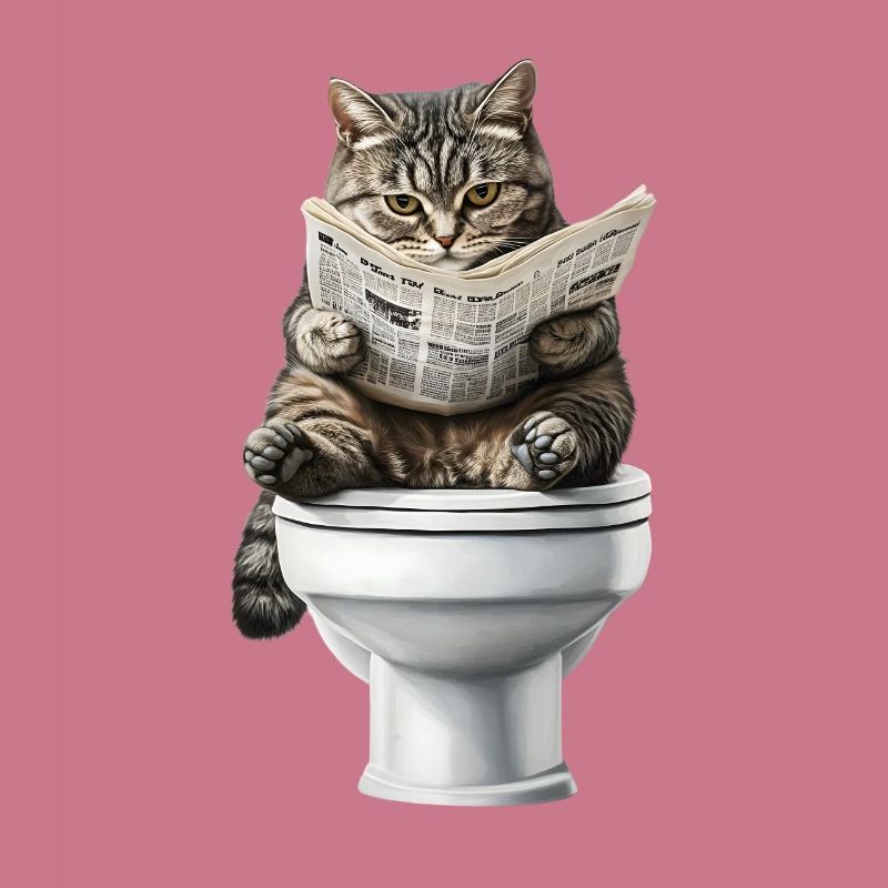 Drôle de chat chat propriétaire de chat Loo Cat Pet