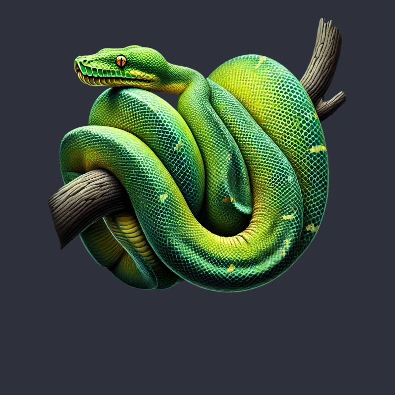 Green Tree Python Snakes Lover Terrarium