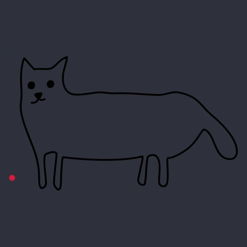 Katze mit Laserpointer
