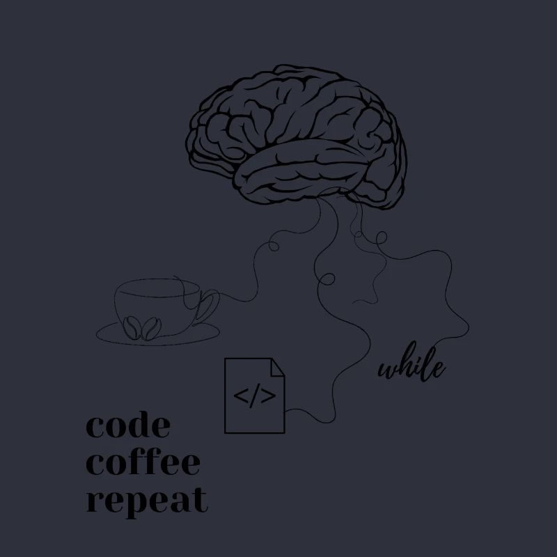 Code Coffee T-hirt