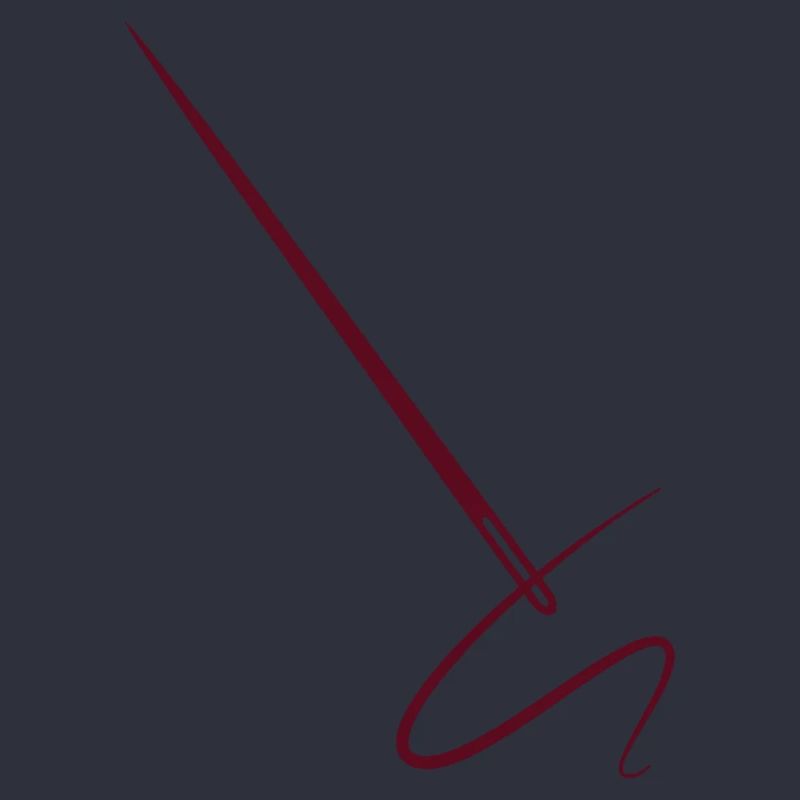 Needle with thread