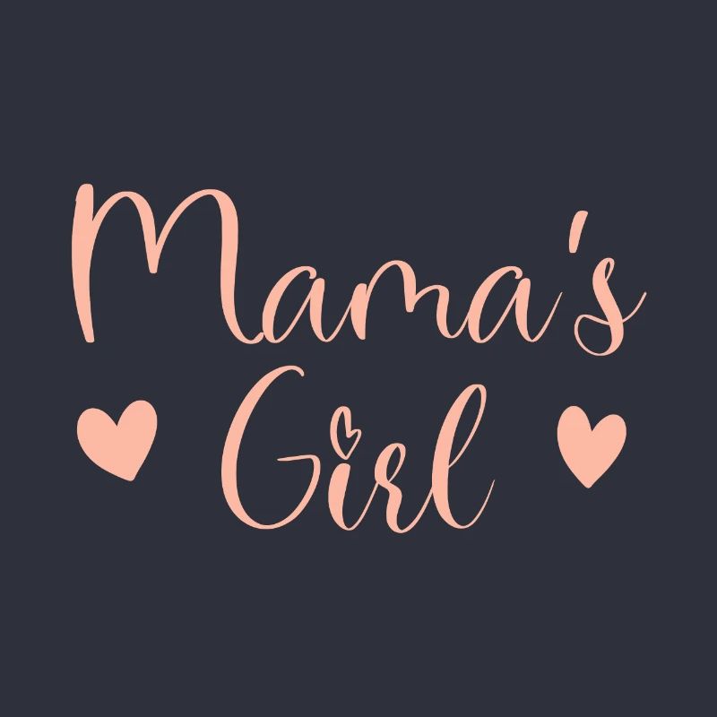 Fille de Maman Script Rose