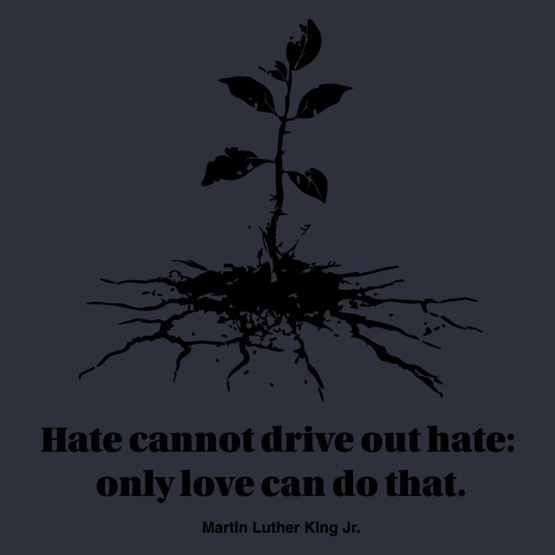 Hate cannot drive out hate: only love can do that