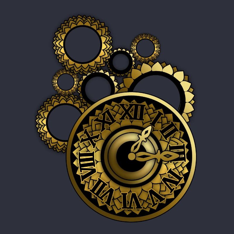 Clock with clockwork