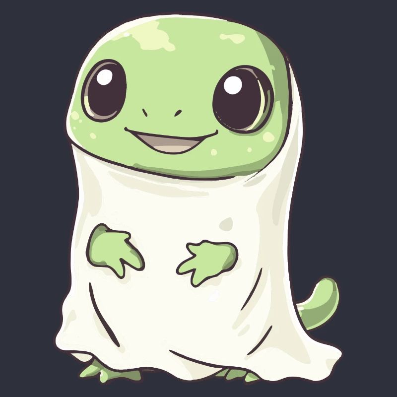 Echse Halloween Comic Geist