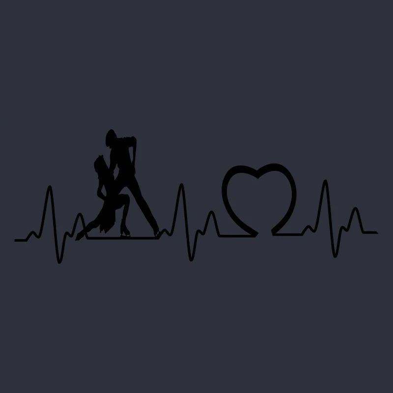 Heartbeat mit Herz eispaar