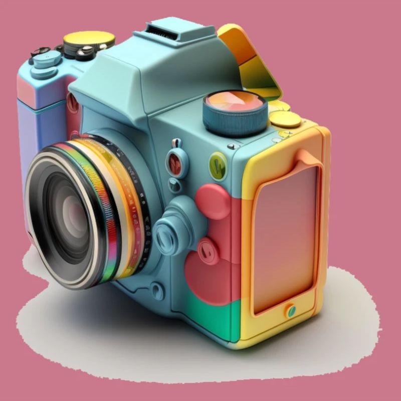 Conception de caméra multicolore et de pellicule