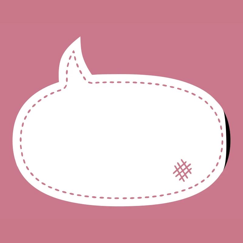 speech balloon patch