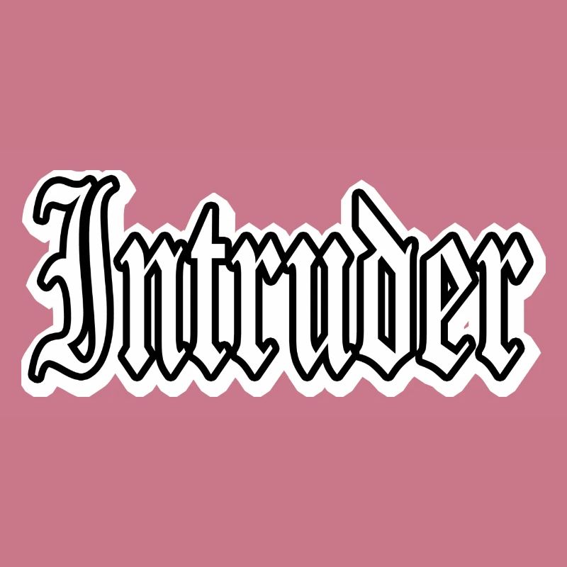 intruder hacker eindringling clan sticker computer