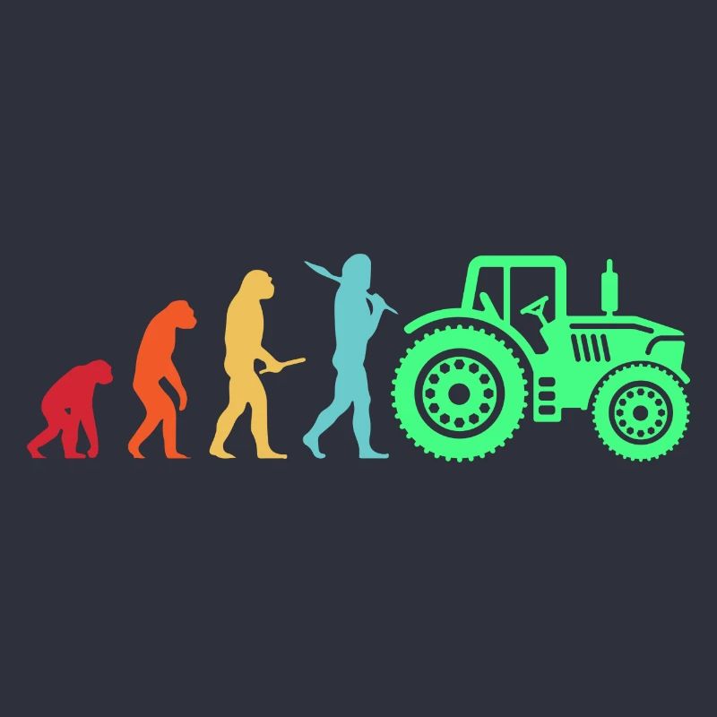 Evolution Traktor Landwirte Bauern Versorgung