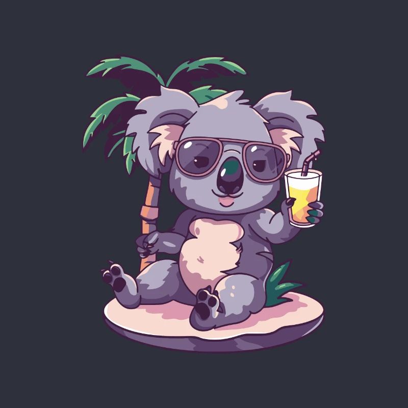 Koala Summer Beach Comic