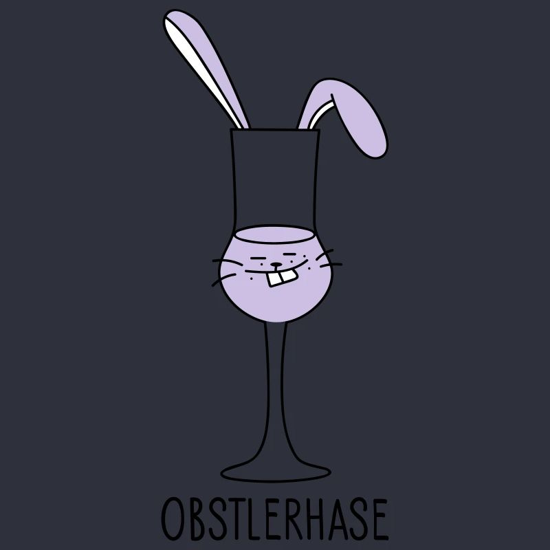 Osterhase als Obstler (b)