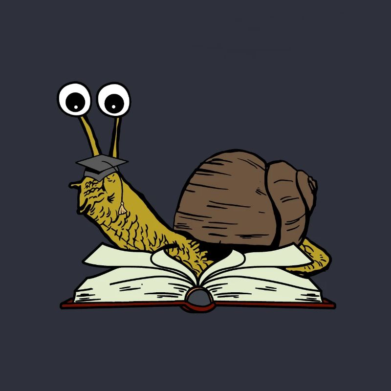 Snail Student Learn to Study Abi