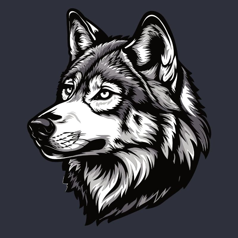 Husky oder Wolf Hund