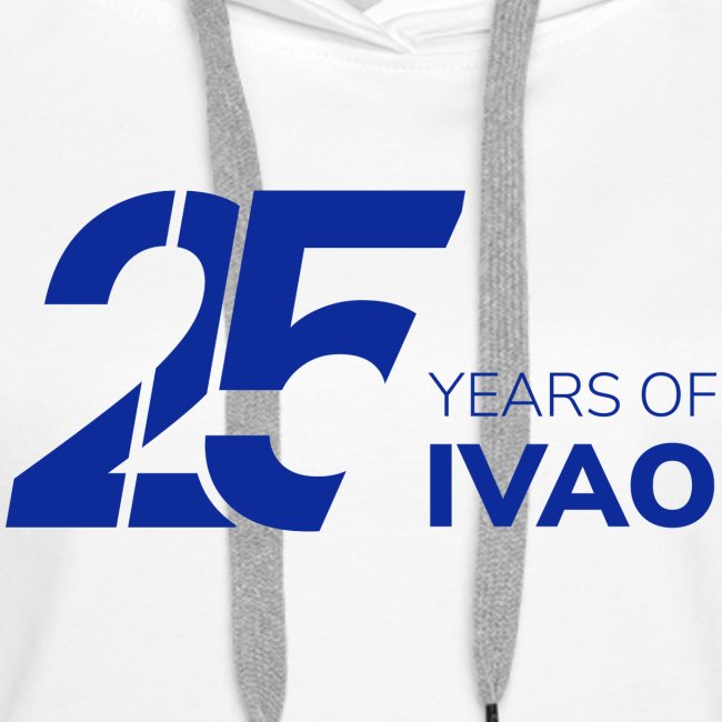 IVAO 25e anniversaire Blanc