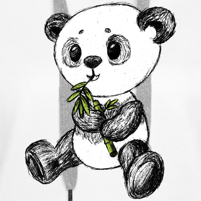 Panda björn färgad scribblesirii