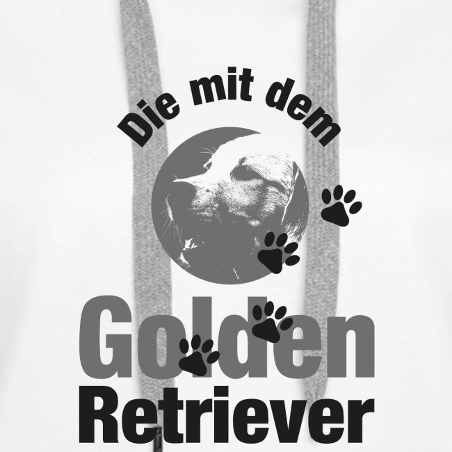 DIE MIT DEM GOLDEN RETRIEVER - Pfotenabdruck Hund