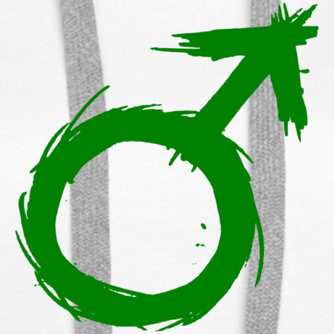 Alchemie Symbol Mars (Eisen) Grün