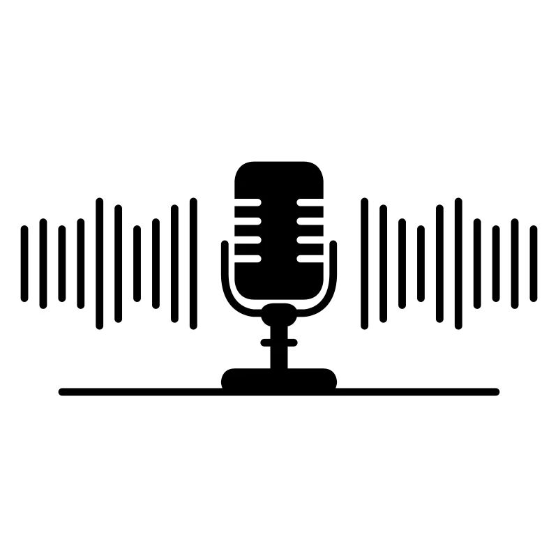 Podcast oder Musik Aufnahme am Mikrofon