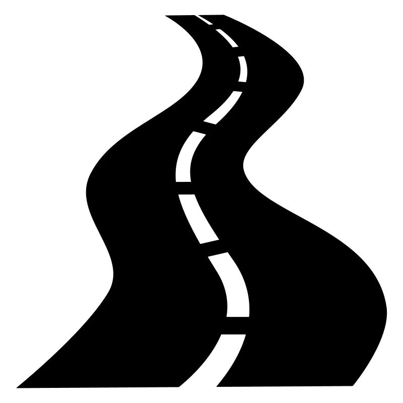 Route avec bande centrale