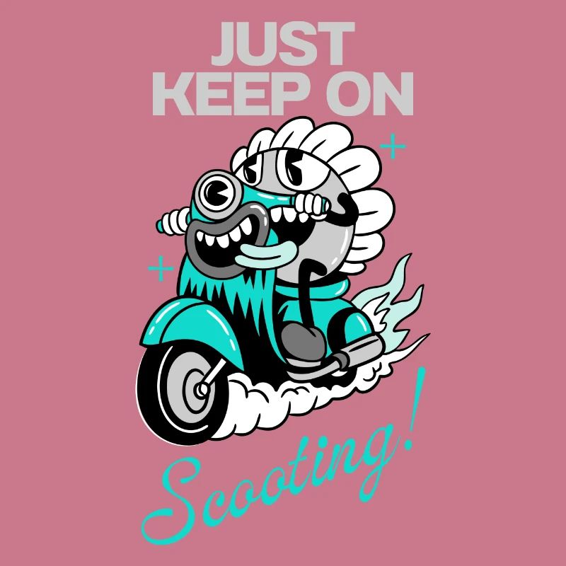Just Keep On Scooting – Comic Scooter Fun