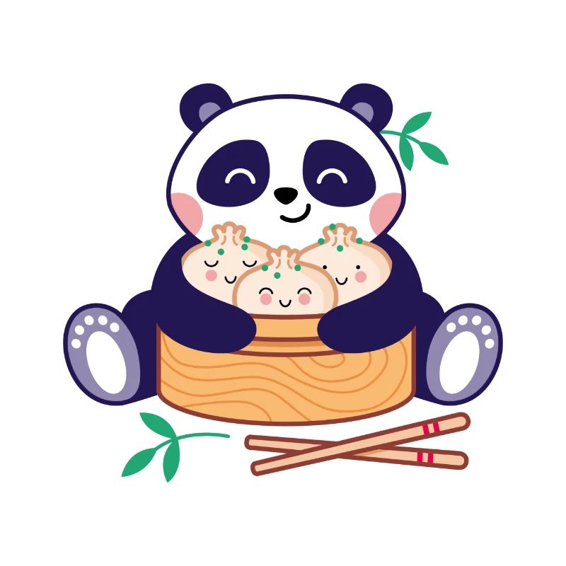 Panda avec Dim Sum