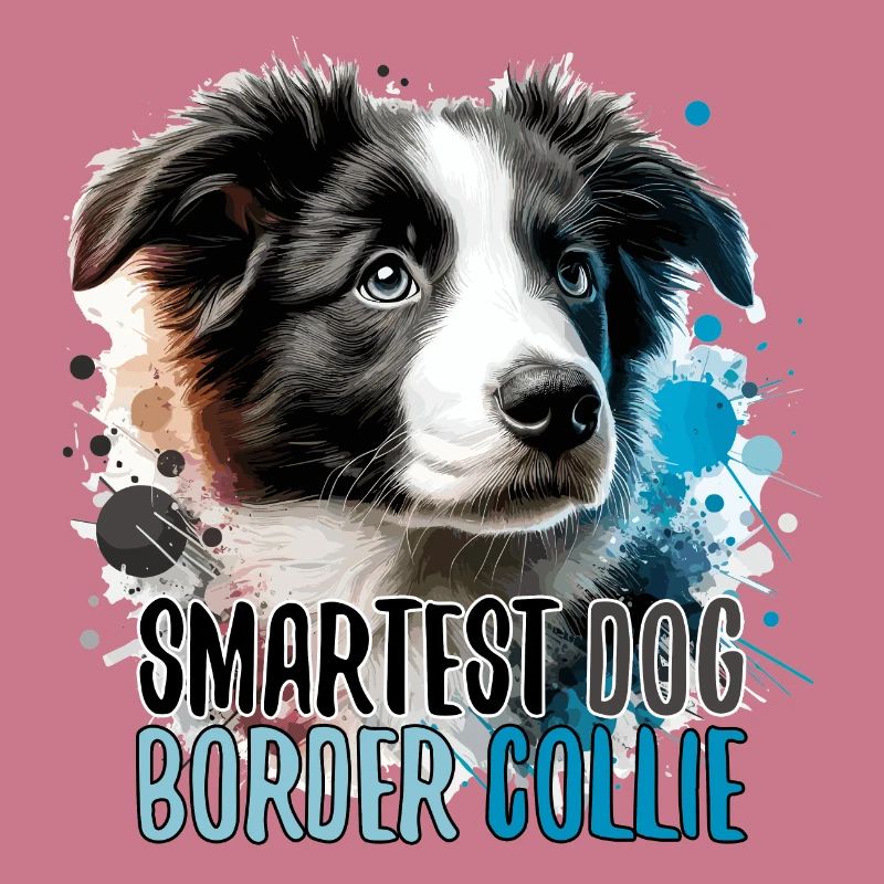 Border Collie Welpe intelligentester Hund Geschenk