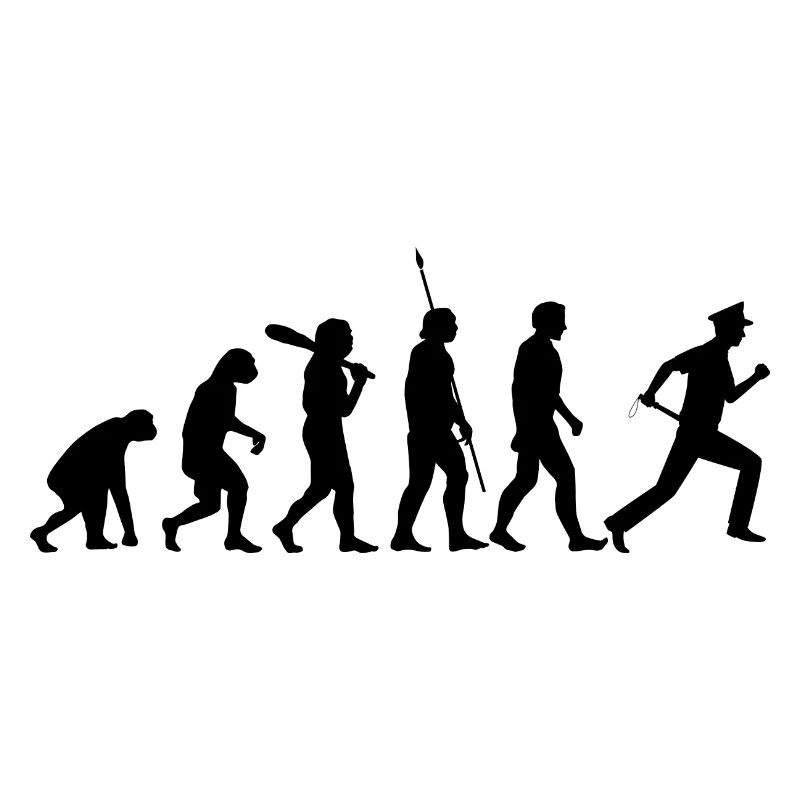 Polizisten Geschenk Evolution Beamte der Polizei K