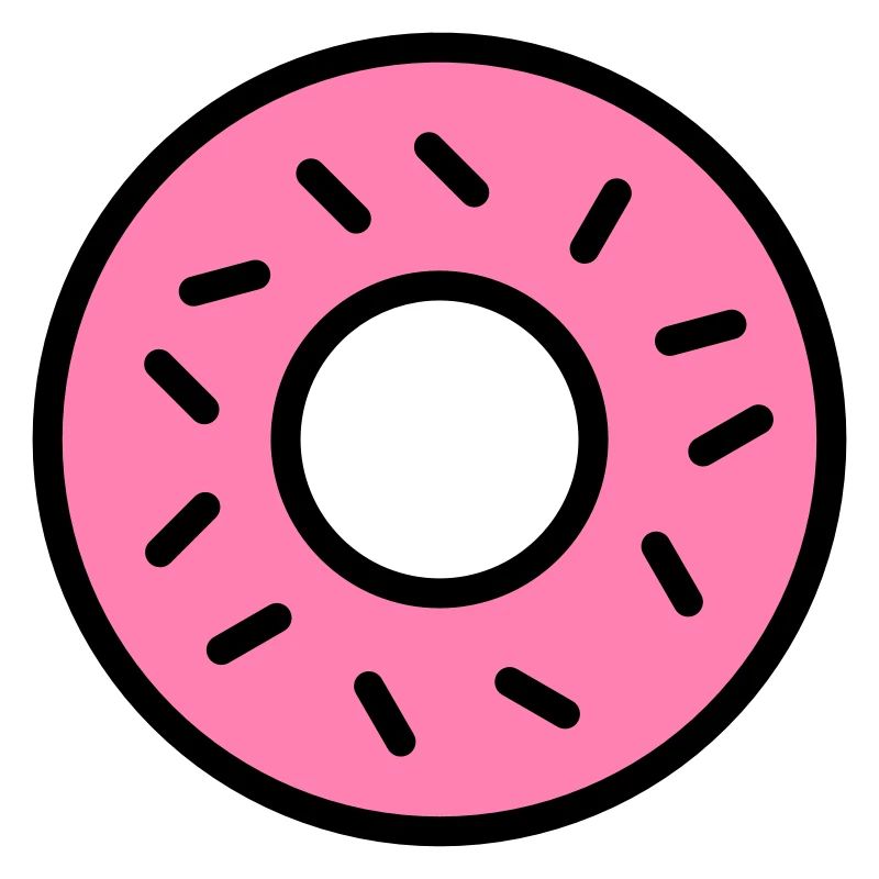 pinker Donut