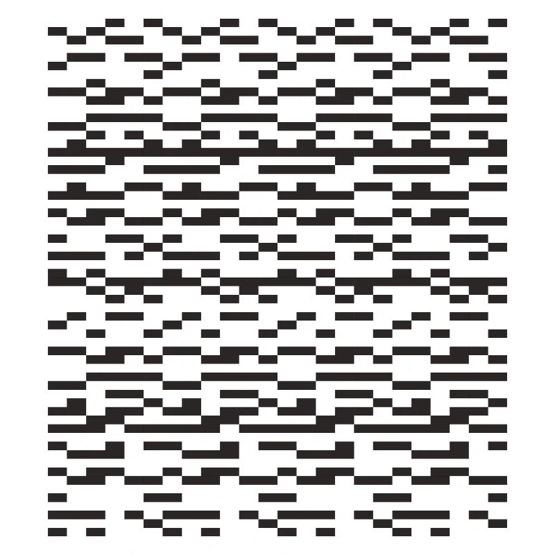 Noir Stripe pixelled Glitch Grid