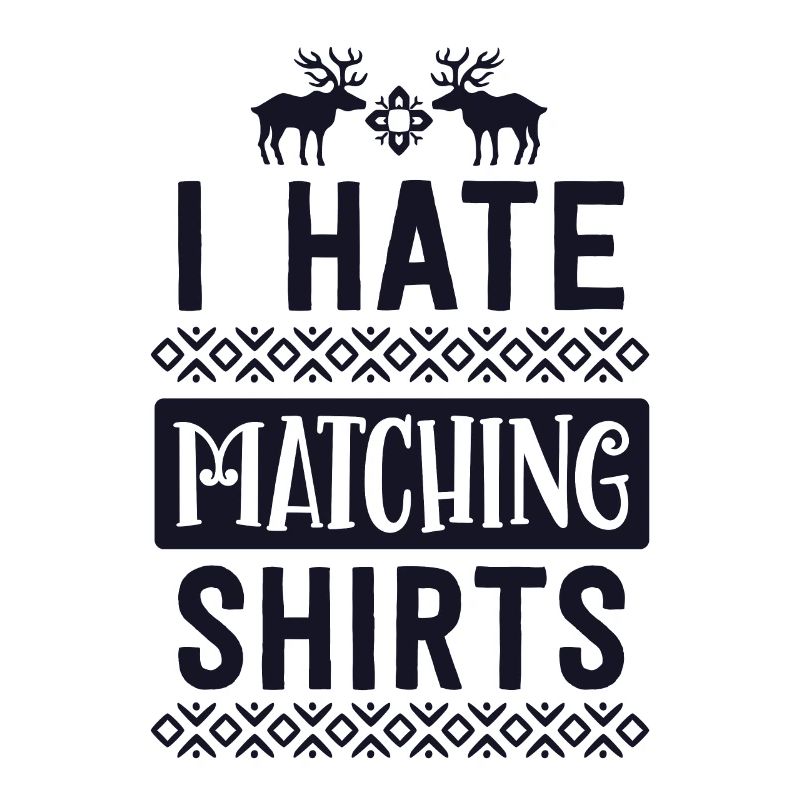 Ich hasse passende Weihnachtshemden Paar Ehemann