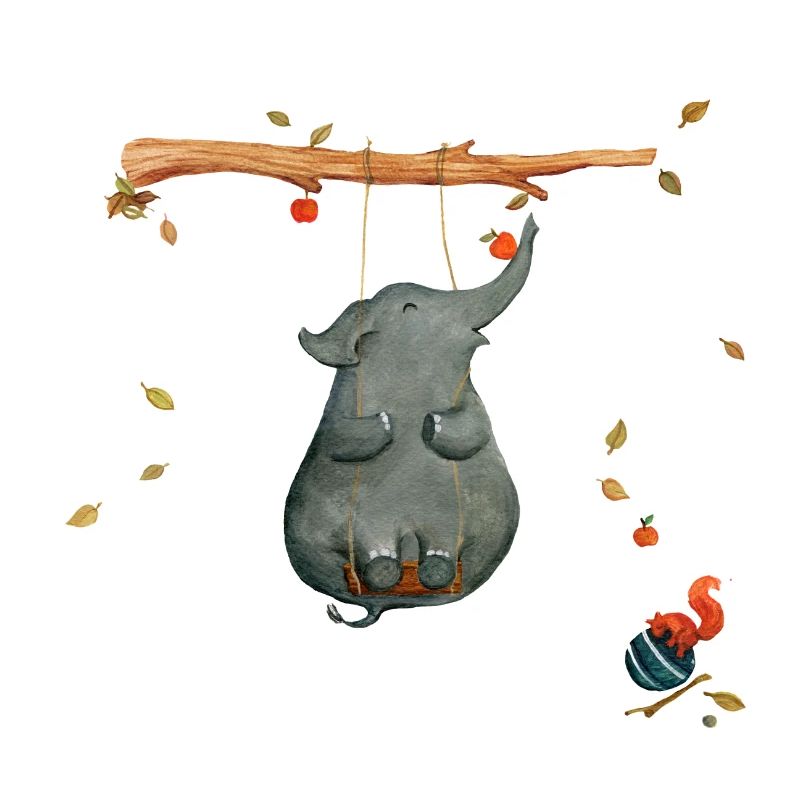 schaukeln mit Eichhörnchen