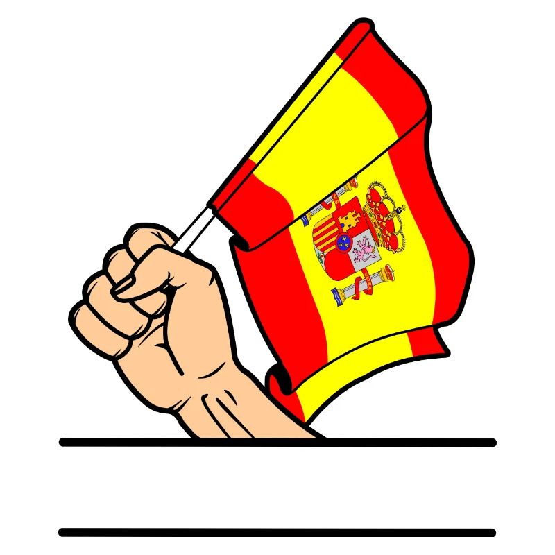 Flagge spanien faust textraum