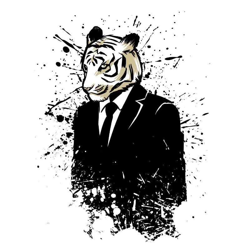 Tiger elegant graffiti