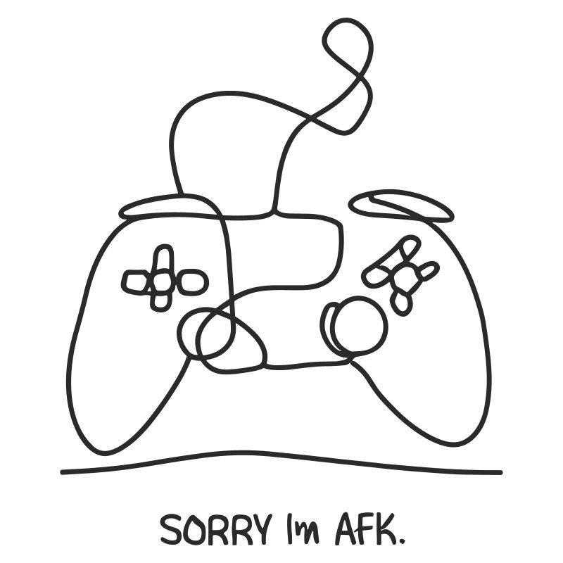 AFK Funny Controller - Gamer in Pause