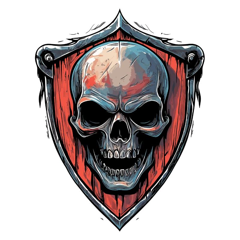 Insignia Motociclista Skull Shield MC