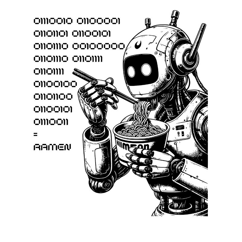 Binärer Ramen Code Robot