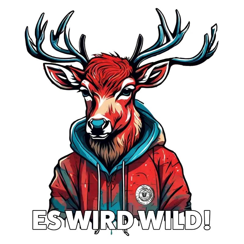 Es wird Wild Jäger Reh Rotwild