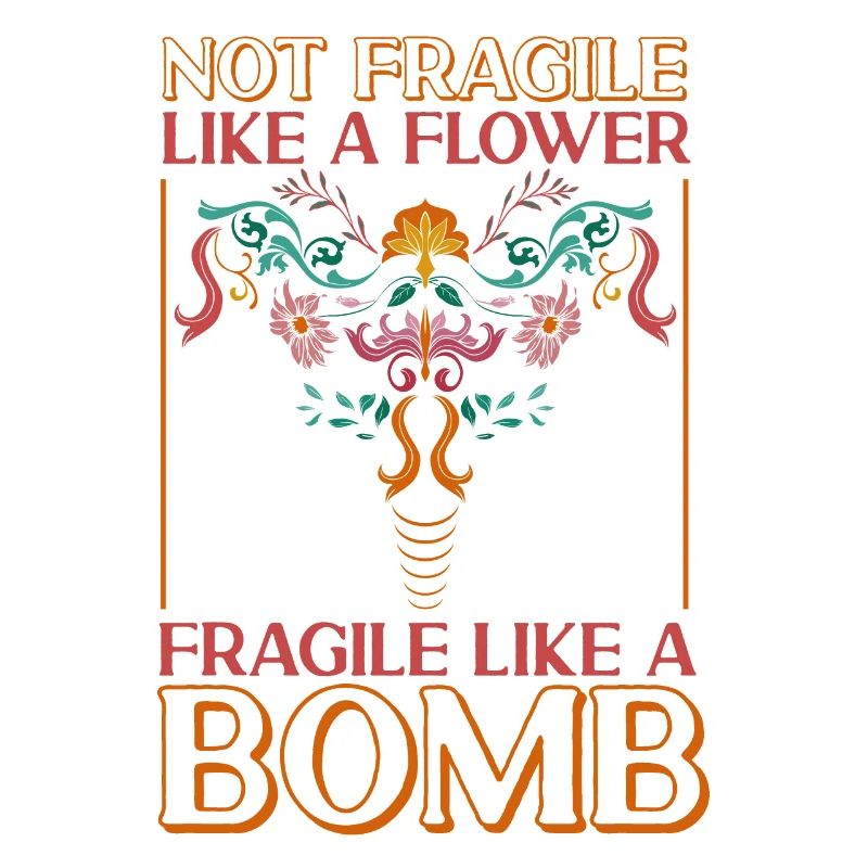 Féministe pas fragile comme une fleur