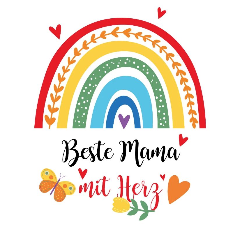 Bester Mama mit Herz Geschenk Muttertag