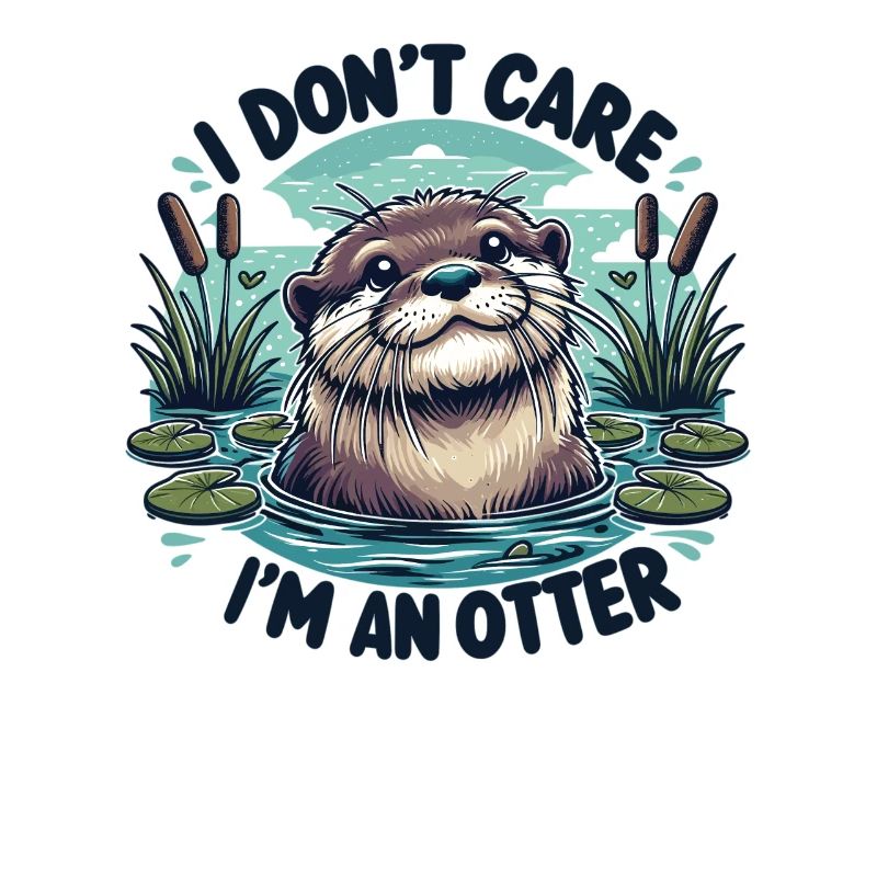 Mir egal ich bin ein Otter. - süßer Otter