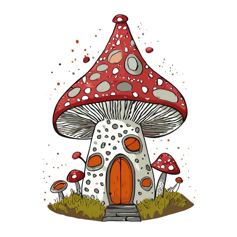 Maison champignon imaginative