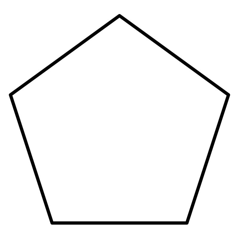 Symbole pentagonal (couleur modifiable)