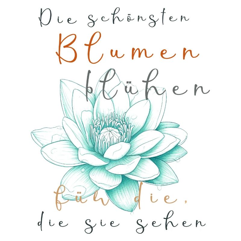 Blumen Spruch Geschenk Idee